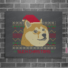 Load image into Gallery viewer, Shirts Posters / 4"x6" / Charcoal Such Christmas