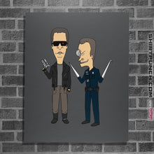 Load image into Gallery viewer, Shirts Posters / 4"x6" / Charcoal T800 and T1000