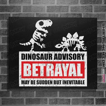 Load image into Gallery viewer, Daily_Deal_Shirts Posters / 4"x6" / Black Betrayal Warning