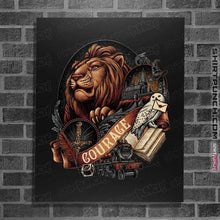 Load image into Gallery viewer, Daily_Deal_Shirts Posters / 4"x6" / Black House Of Courage