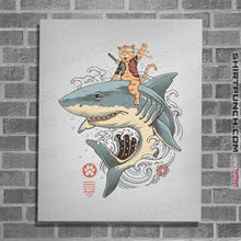 Load image into Gallery viewer, Daily_Deal_Shirts Posters / 4"x6" / White Shark Catana