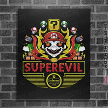Load image into Gallery viewer, Shirts Posters / 4"x6" / Black Superevil Inferno