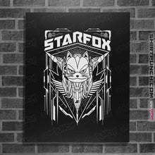 Load image into Gallery viewer, Shirts Posters / 4"x6" / Black Starfox Crest