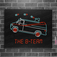 Load image into Gallery viewer, Shirts Posters / 4"x6" / Black B-Team Van