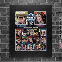 Load image into Gallery viewer, Shirts Posters / 4"x6" / Black Time Fighters 7th VS 8th