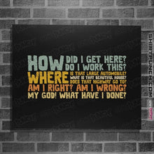 Load image into Gallery viewer, Daily_Deal_Shirts Posters / 4"x6" / Black Things I Ask Myself