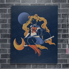Load image into Gallery viewer, Daily_Deal_Shirts Posters / 4"x6" / Navy Cosmic Sailor