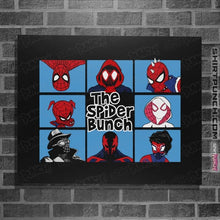 Load image into Gallery viewer, Daily_Deal_Shirts Posters / 4"x6" / Black The Spider Bunch