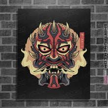 Load image into Gallery viewer, Shirts Posters / 4"x6" / Black Nightbrother Oni Mask