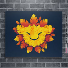 Load image into Gallery viewer, Shirts Posters / 4"x6" / Navy King Of Leaves