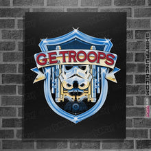 Load image into Gallery viewer, Daily_Deal_Shirts Posters / 4"x6" / Black G.E. Troops