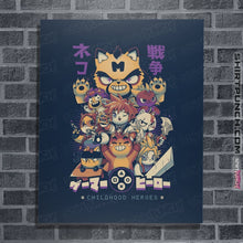 Load image into Gallery viewer, Shirts Posters / 4"x6" / Navy Childhood Heroes