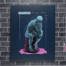 Load image into Gallery viewer, Shirts Posters / 4"x6" / Navy Blue Thinker