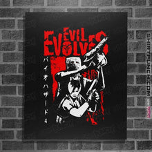 Load image into Gallery viewer, Daily_Deal_Shirts Posters / 4"x6" / Black Evil Evolves Long Sleeve