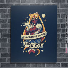 Load image into Gallery viewer, Shirts Posters / 4"x6" / Navy Warrior Of Love