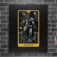 Load image into Gallery viewer, Daily_Deal_Shirts Posters / 4"x6" / Black JL Tarot - Justice