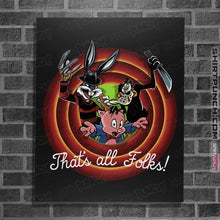 Load image into Gallery viewer, Daily_Deal_Shirts Posters / 4"x6" / Black Slasher Tunes