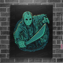 Load image into Gallery viewer, Daily_Deal_Shirts Posters / 4"x6" / Black The Crystal Lake Slasher