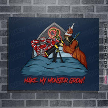Load image into Gallery viewer, Secret_Shirts Posters / 4"x6" / Navy Make My Monster