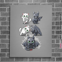 Load image into Gallery viewer, Shirts Posters / 4"x6" / Sports Grey Night Fury Fusion