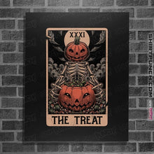Load image into Gallery viewer, Daily_Deal_Shirts Posters / 4"x6" / Black Halloween Tarot Treat