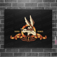 Load image into Gallery viewer, Shirts Posters / 4"x6" / Black Super Genius