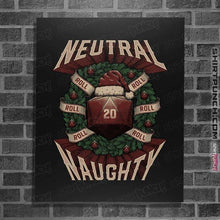 Load image into Gallery viewer, Shirts Posters / 4"x6" / Black Neutral Naughty Christmas