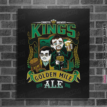 Load image into Gallery viewer, Shirts Posters / 4"x6" / Black King's Ale