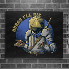 Load image into Gallery viewer, Secret_Shirts Posters / 4"x6" / Black Guess I'll Die!