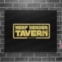 Load image into Gallery viewer, Shirts Posters / 4"x6" / Black Nerf Herder Tavern