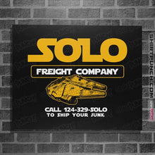 Load image into Gallery viewer, Daily_Deal_Shirts Posters / 4"x6" / Black Solo Freight Co.