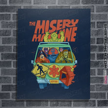 Load image into Gallery viewer, Secret_Shirts Posters / 4"x6" / Navy Misery Machine