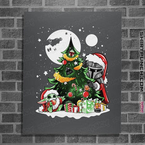 Daily_Deal_Shirts Posters / 4"x6" / Charcoal The Way of Christmas