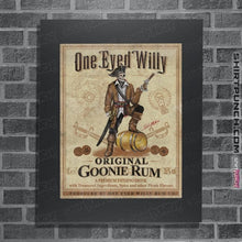 Load image into Gallery viewer, Daily_Deal_Shirts Posters / 4&quot;x6&quot; / Dark Heather One Eyed Willy Rum
