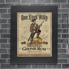 Load image into Gallery viewer, Daily_Deal_Shirts Posters / 4"x6" / Dark Heather One Eyed Willy Rum