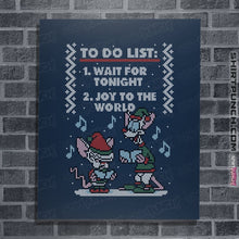 Load image into Gallery viewer, Shirts Posters / 4"x6" / Navy Christmas List
