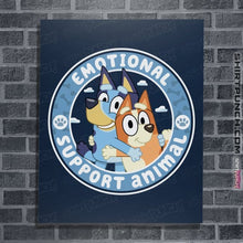 Load image into Gallery viewer, Daily_Deal_Shirts Posters / 4"x6" / Navy Emotional Support Animals