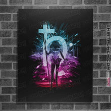 Load image into Gallery viewer, Shirts Posters / 4"x6" / Black Saturn Storm