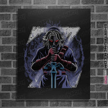 Load image into Gallery viewer, Daily_Deal_Shirts Posters / 4"x6" / Black Hero's Shadow