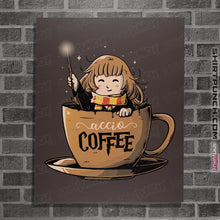 Load image into Gallery viewer, Shirts Posters / 4"x6" / Dark Chocolate Accio Coffee