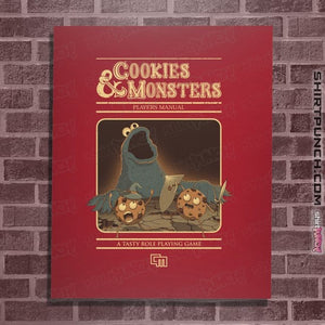 Daily_Deal_Shirts Posters / 4"x6" / Red Cookies & Monsters