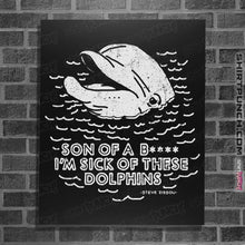 Load image into Gallery viewer, Shirts Posters / 4"x6" / Black Dolphins