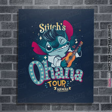Load image into Gallery viewer, Daily_Deal_Shirts Posters / 4"x6" / Navy Ohana Tour