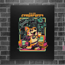 Load image into Gallery viewer, Shirts Posters / 4"x6" / Black Corgypunk