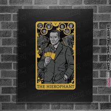 Load image into Gallery viewer, Shirts Posters / 4"x6" / Black Tarot The Hierophant