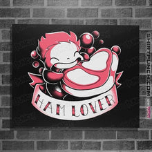 Load image into Gallery viewer, Shirts Posters / 4"x6" / Black Ham Lover