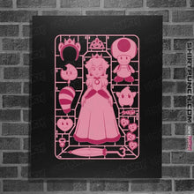 Load image into Gallery viewer, Daily_Deal_Shirts Posters / 4"x6" / Black Princess Peach Model Sprue