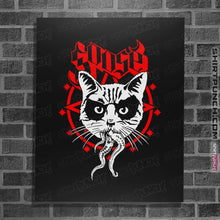 Load image into Gallery viewer, Shirts Posters / 4"x6" / Black Black Metal Cat