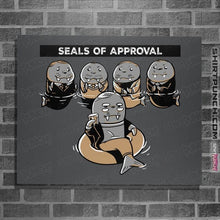 Load image into Gallery viewer, Secret_Shirts Posters / 4"x6" / Charcoal Seals Of Approval