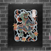 Load image into Gallery viewer, Daily_Deal_Shirts Posters / 4"x6" / Black Irezumi Ganon